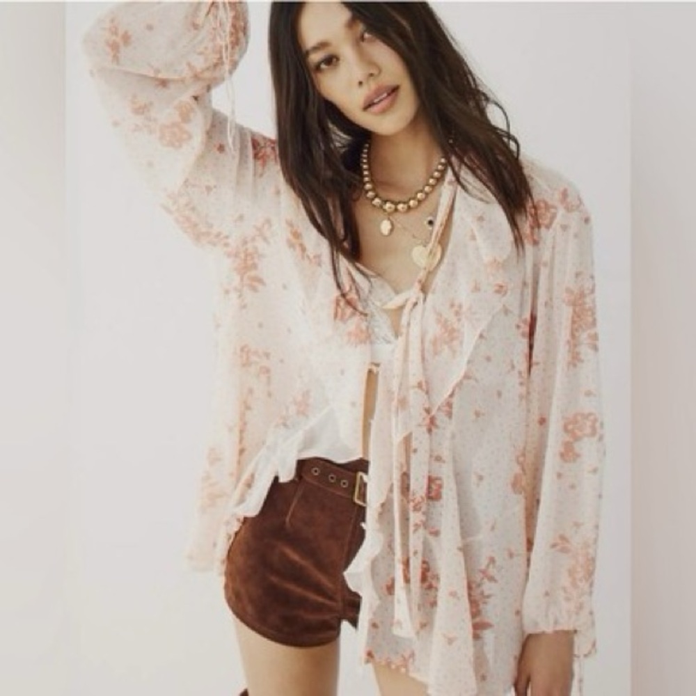 NWT Free People Dreamland Floral Tunic